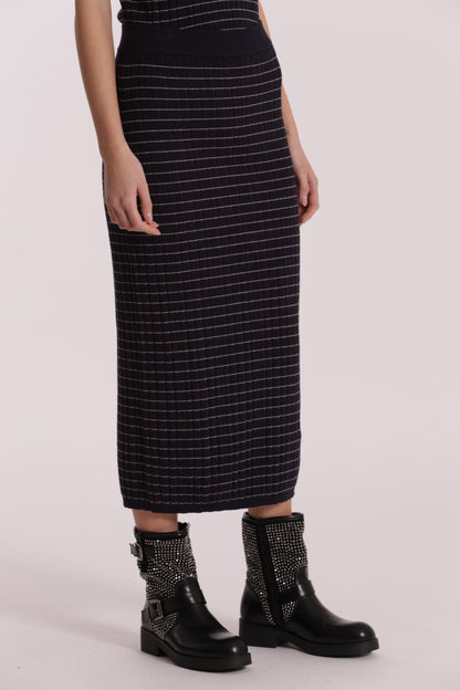 GONNA IN MAGLIA A RIGHE