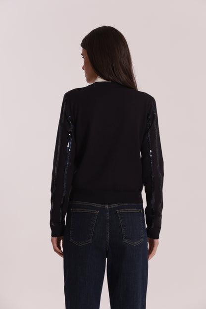 MAGLIA CARDIGAN CON PAILLETES