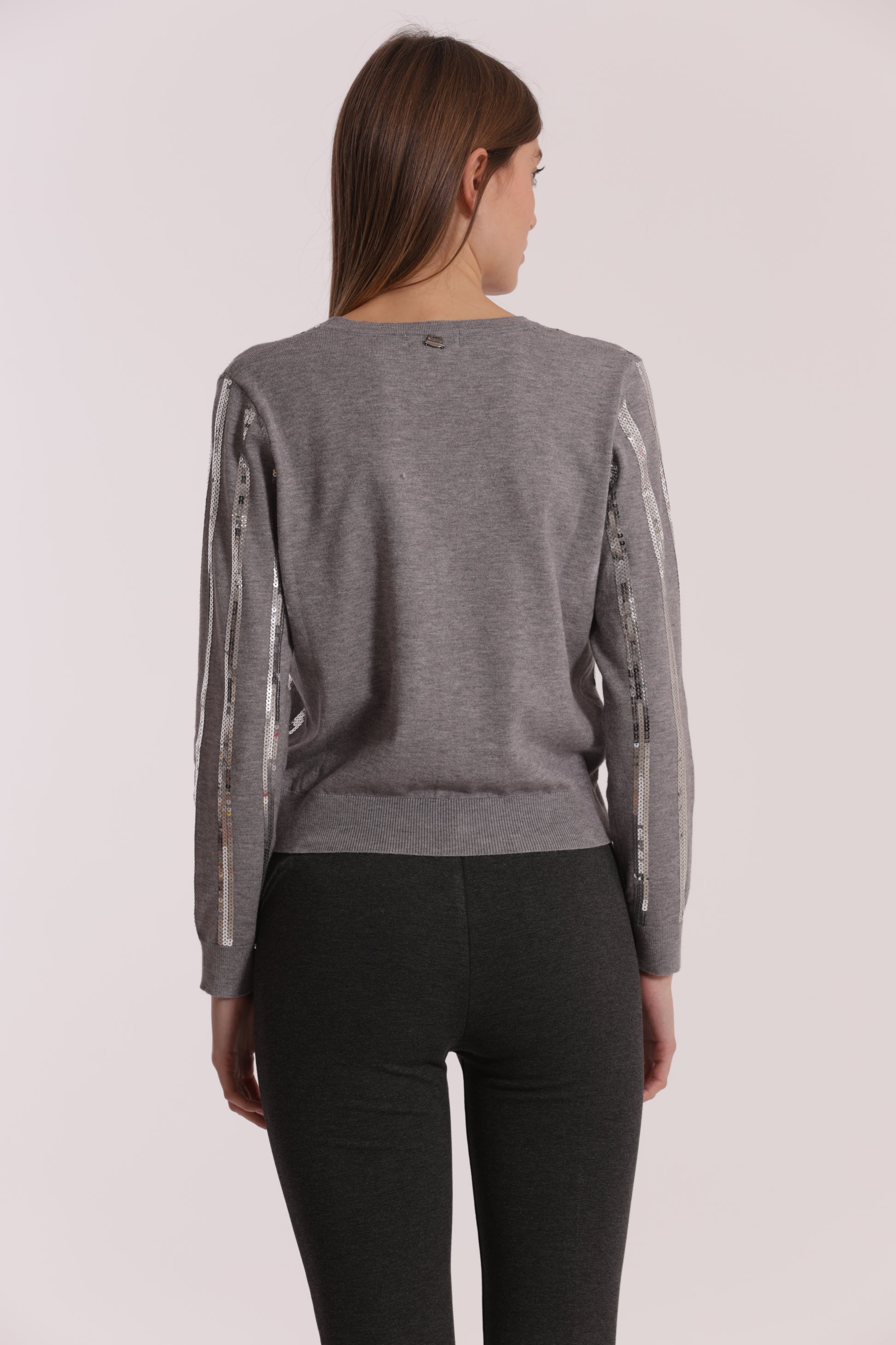 MAGLIA CARDIGAN CON PAILLETES