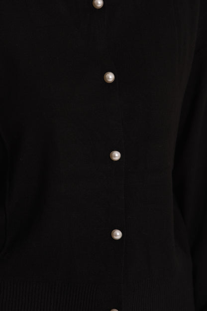MAGLIA CARDIGAN CON BOTTONI PERLE