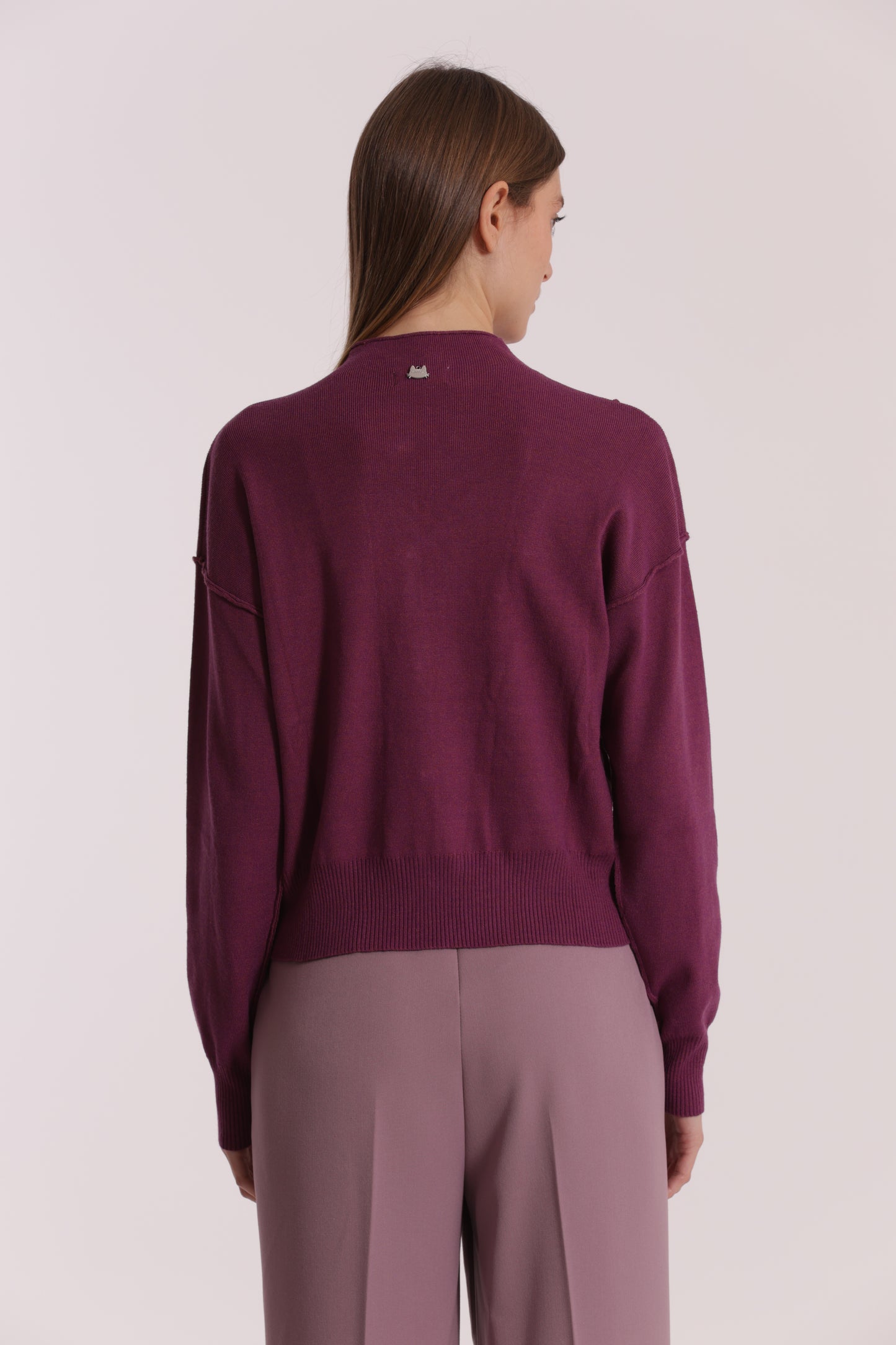 MAGLIA CARDIGAN CON BOTTONI PERLE