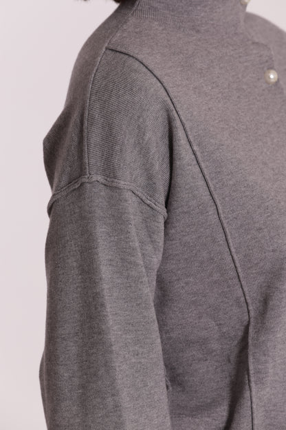 MAGLIA CARDIGAN CON BOTTONI PERLE