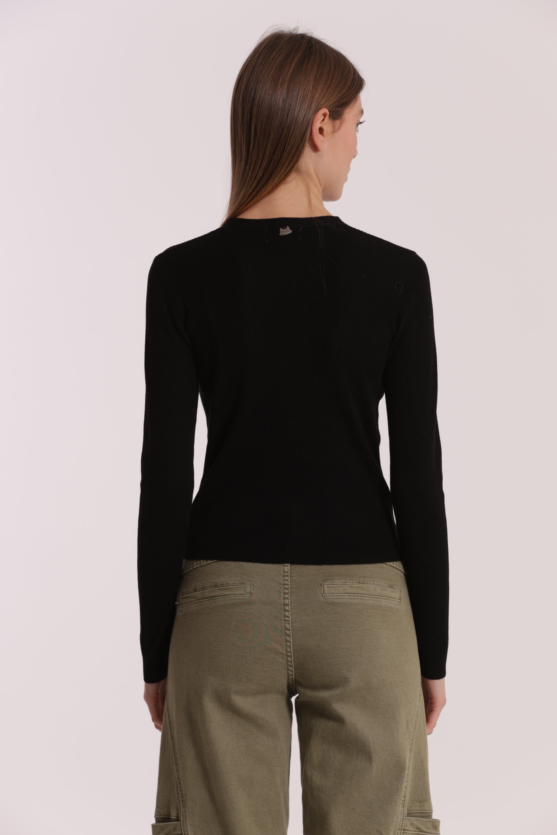 MAGLIA CARDIGAN CON CATENA