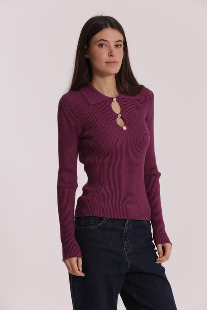 MAGLIA POLO CUT OUT