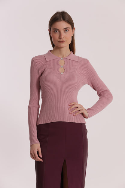 MAGLIA POLO CUT OUT