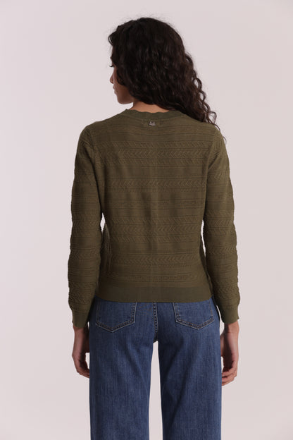 MAGLIA CARDIGAN TRAFORATO
