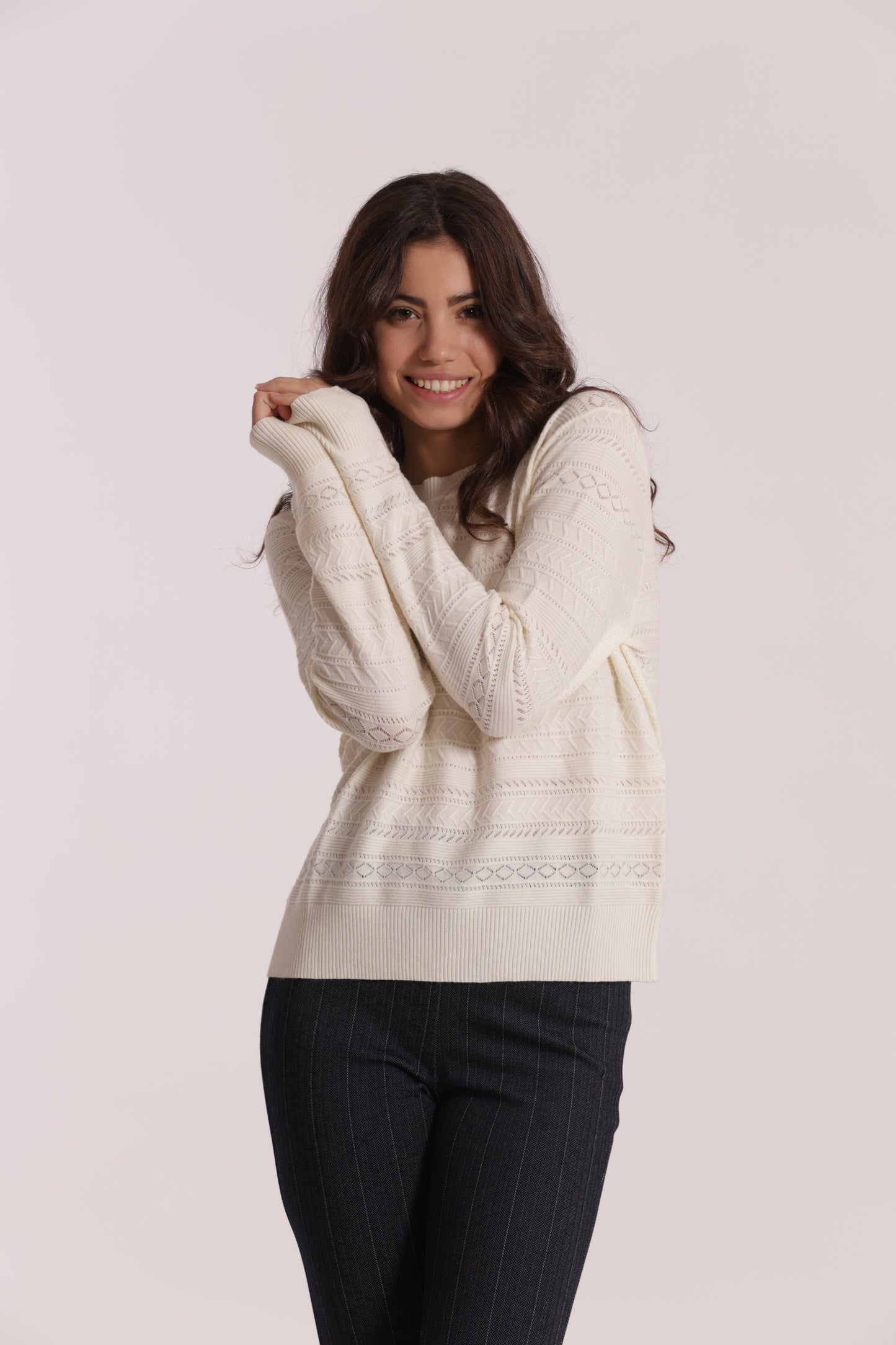 MAGLIA SCOLLO TONDO TRAFORATO