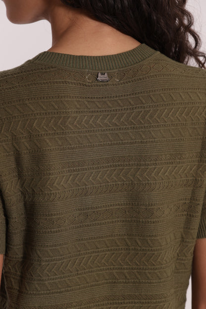 MAGLIA MANICHE CORTE TRAFORATO