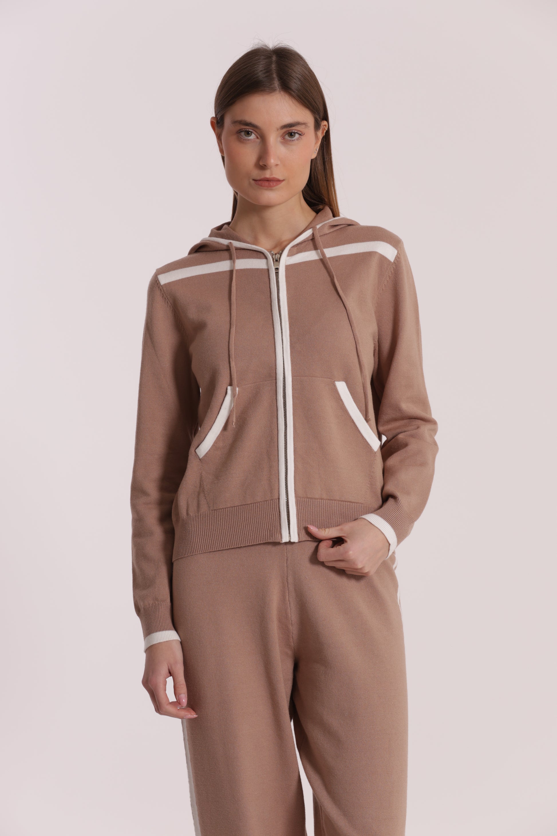 FELPA IN MAGLIA BICOLOR
