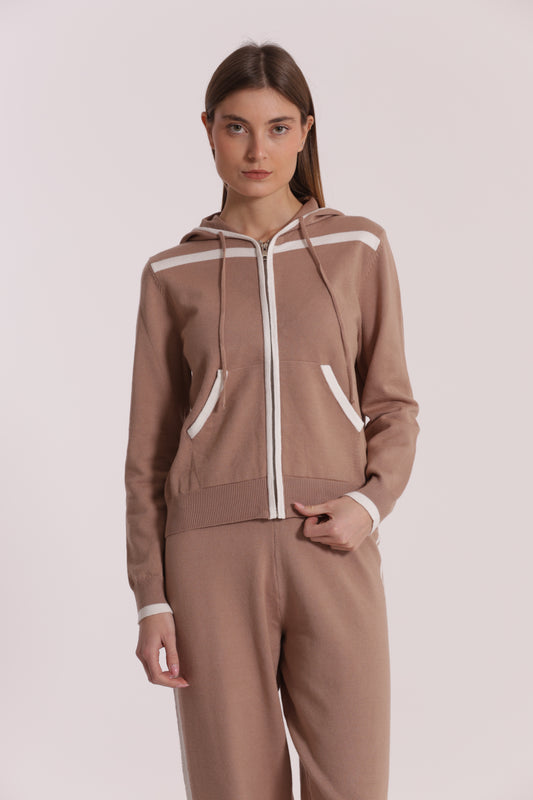 FELPA IN MAGLIA BICOLOR
