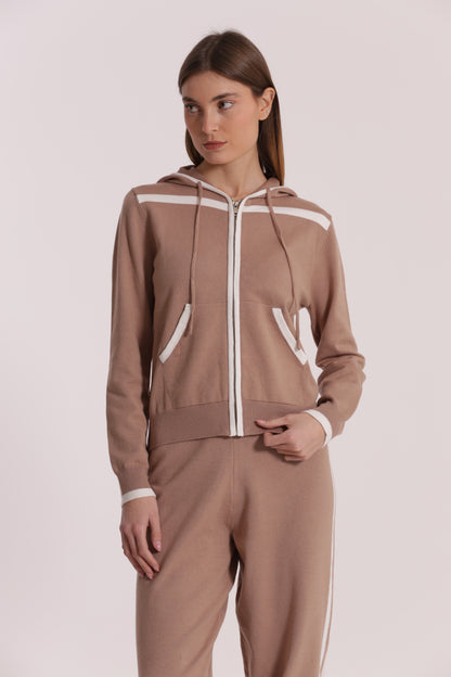 FELPA IN MAGLIA BICOLOR