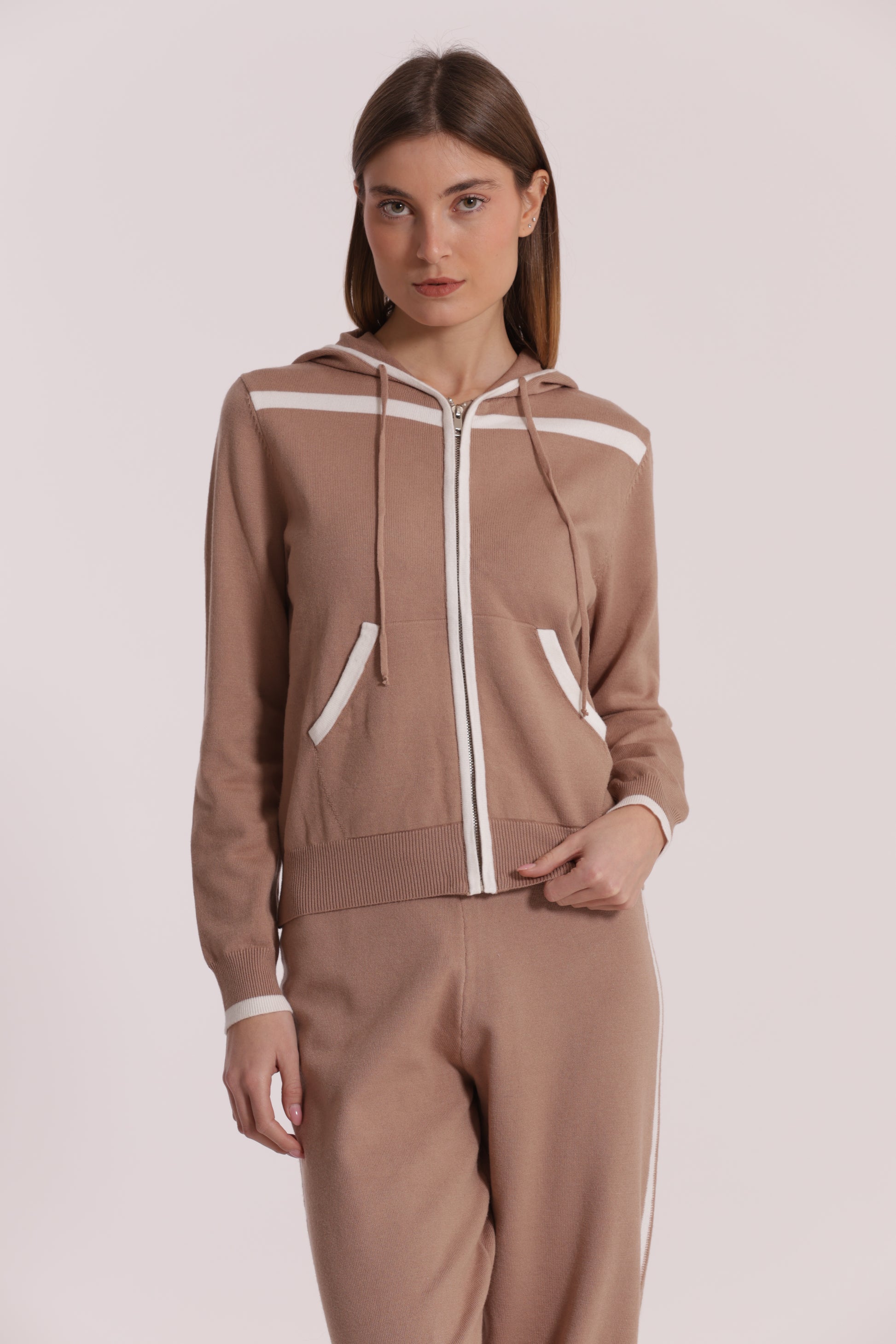 FELPA IN MAGLIA BICOLOR