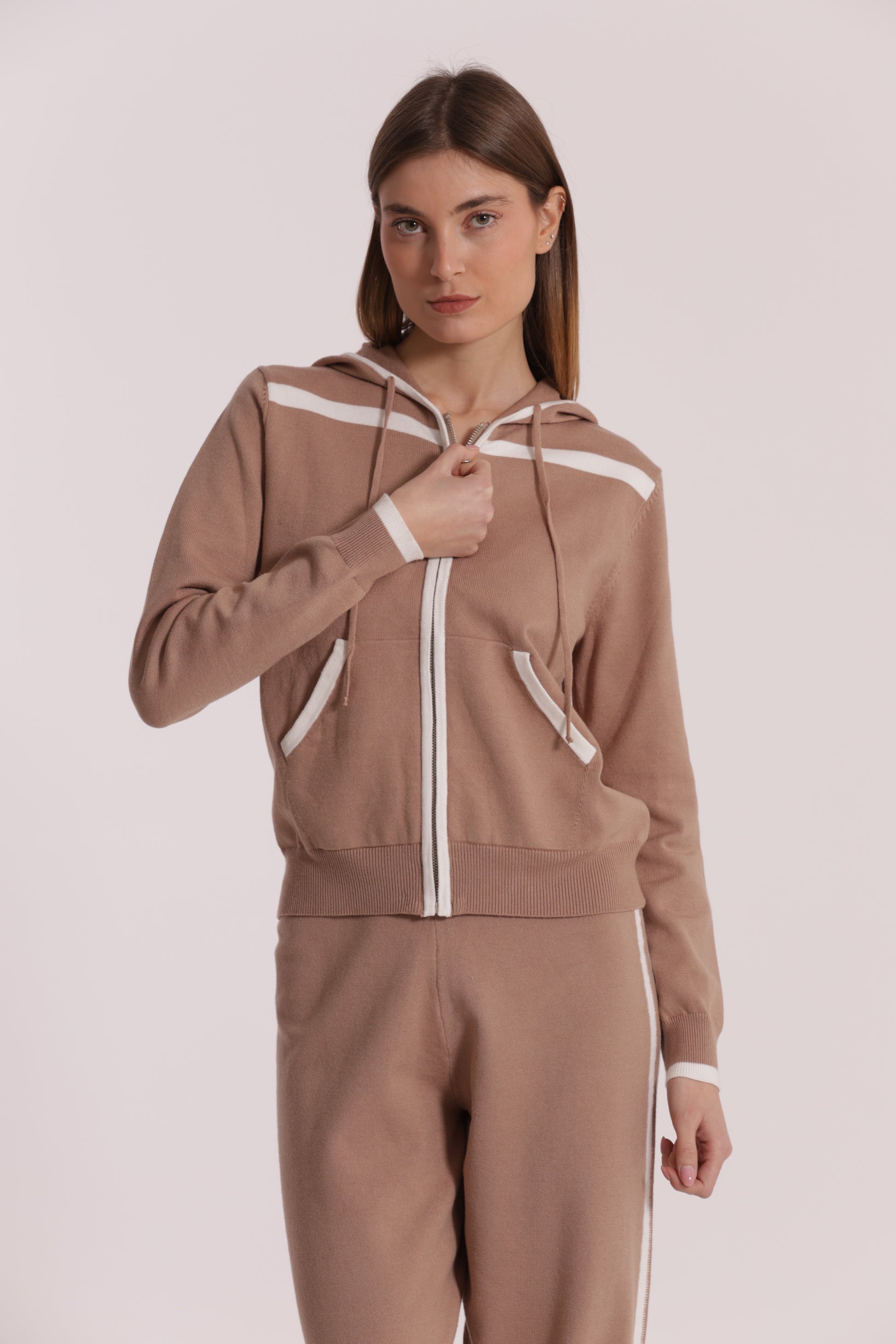 FELPA IN MAGLIA BICOLOR