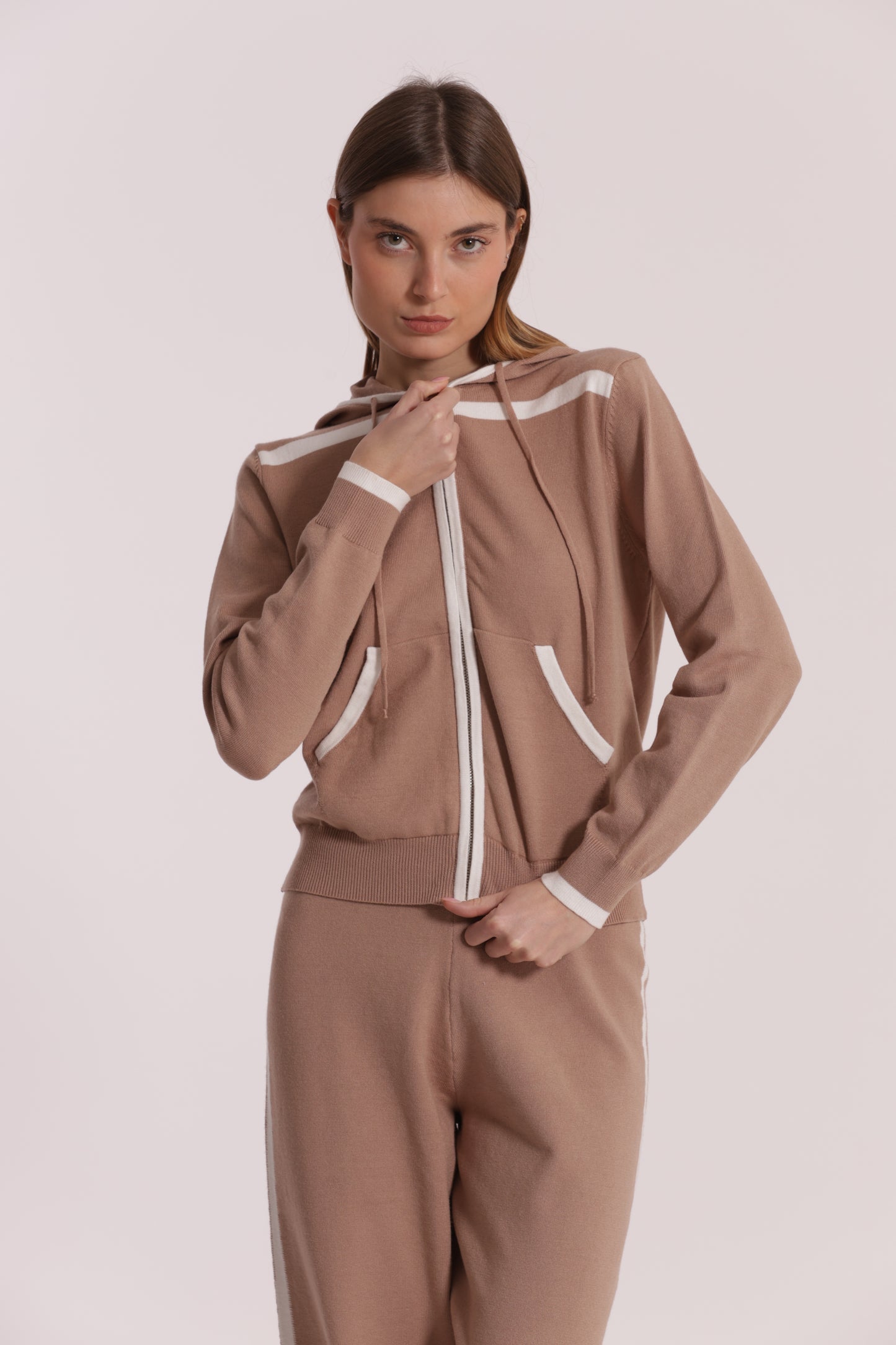 FELPA IN MAGLIA BICOLOR