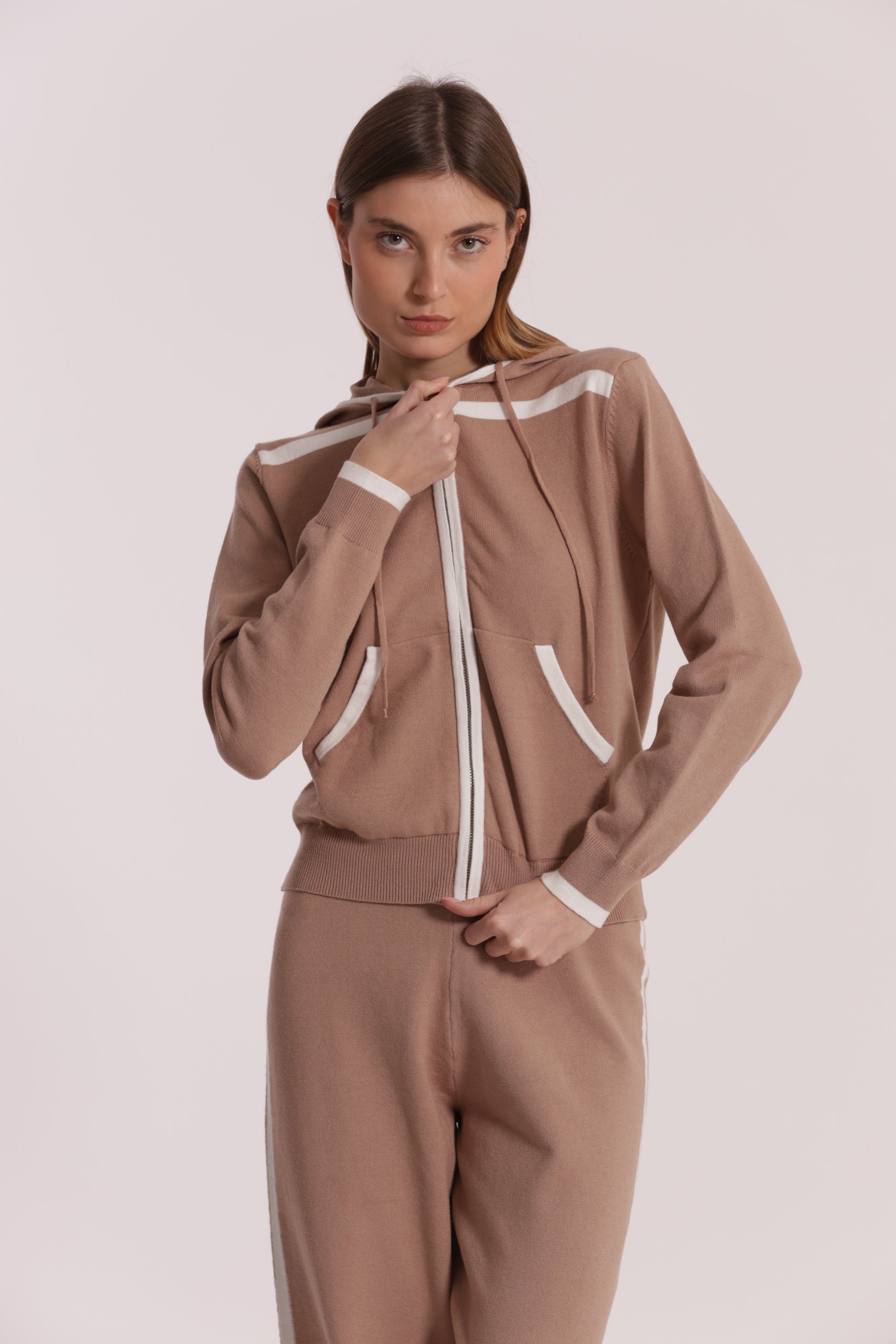 FELPA IN MAGLIA BICOLOR