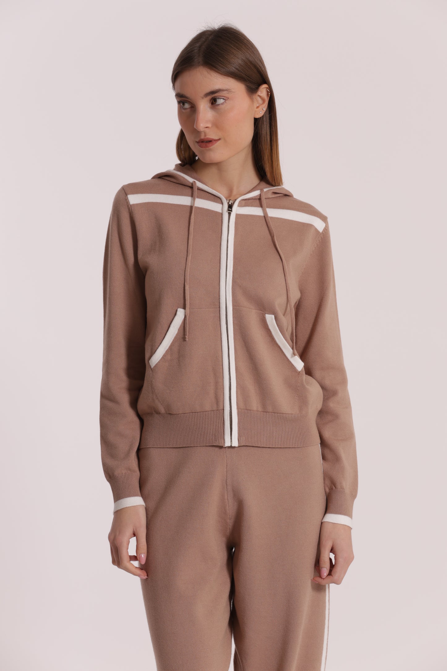 FELPA IN MAGLIA BICOLOR