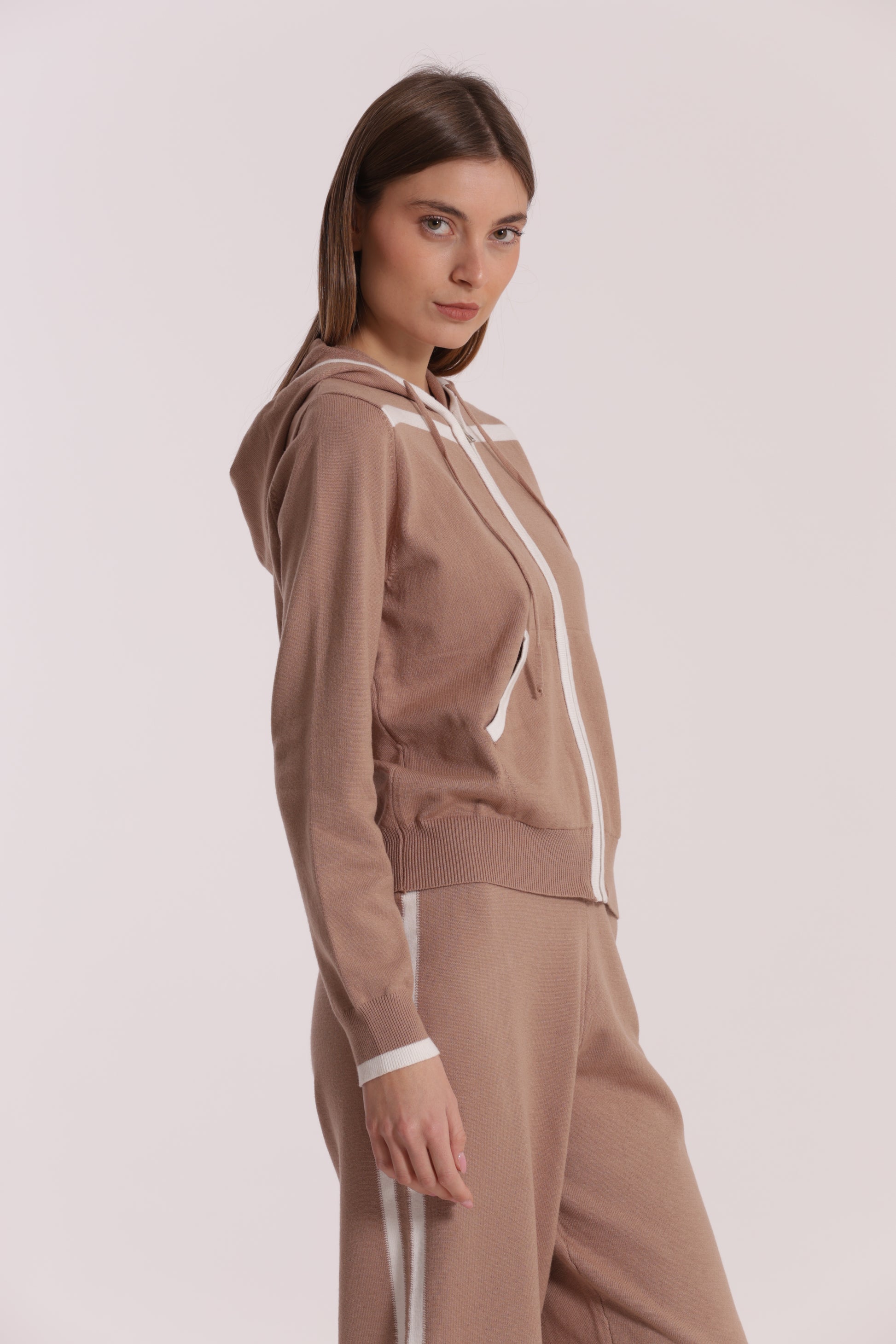 FELPA IN MAGLIA BICOLOR