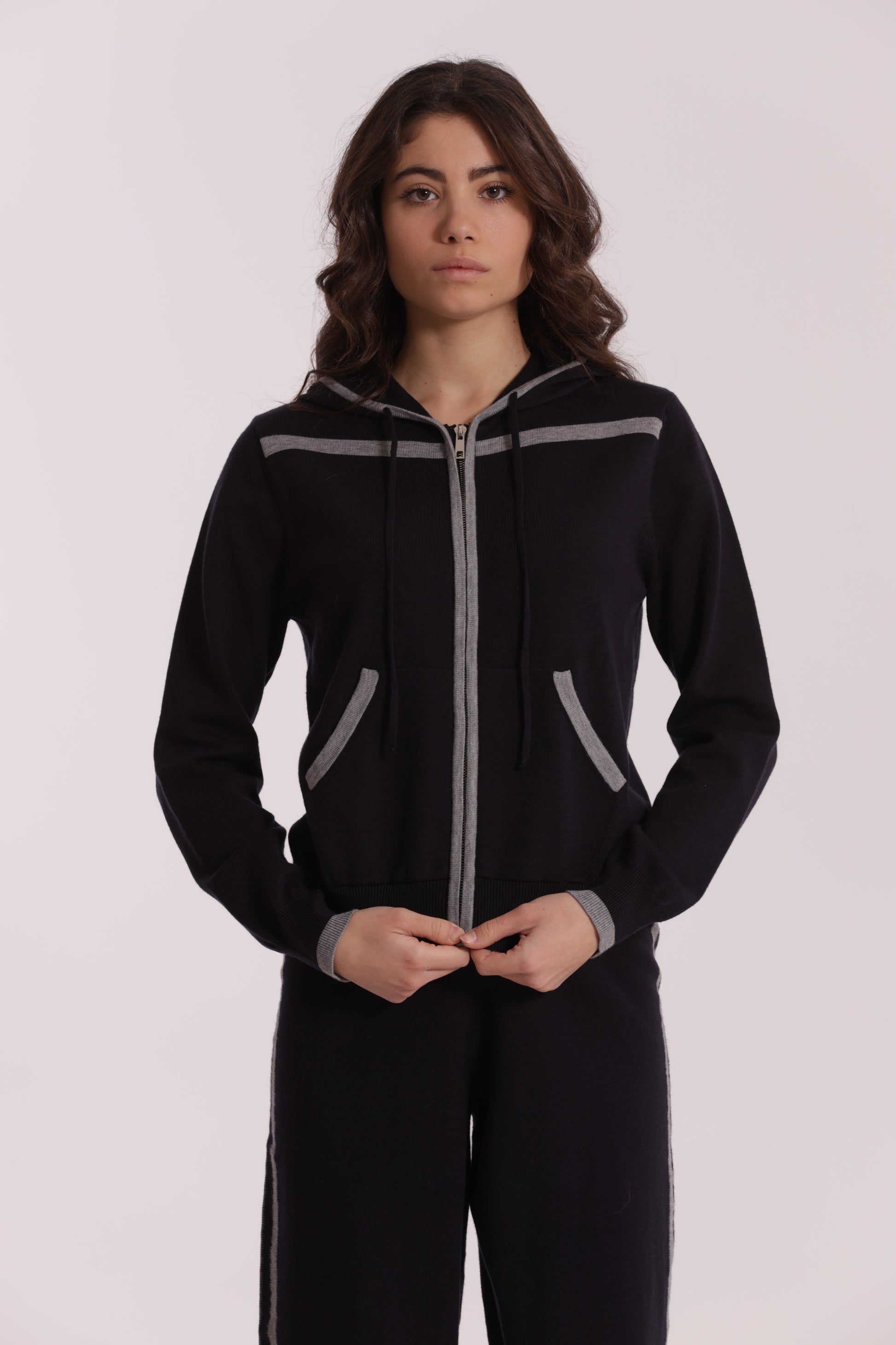 FELPA IN MAGLIA BICOLOR