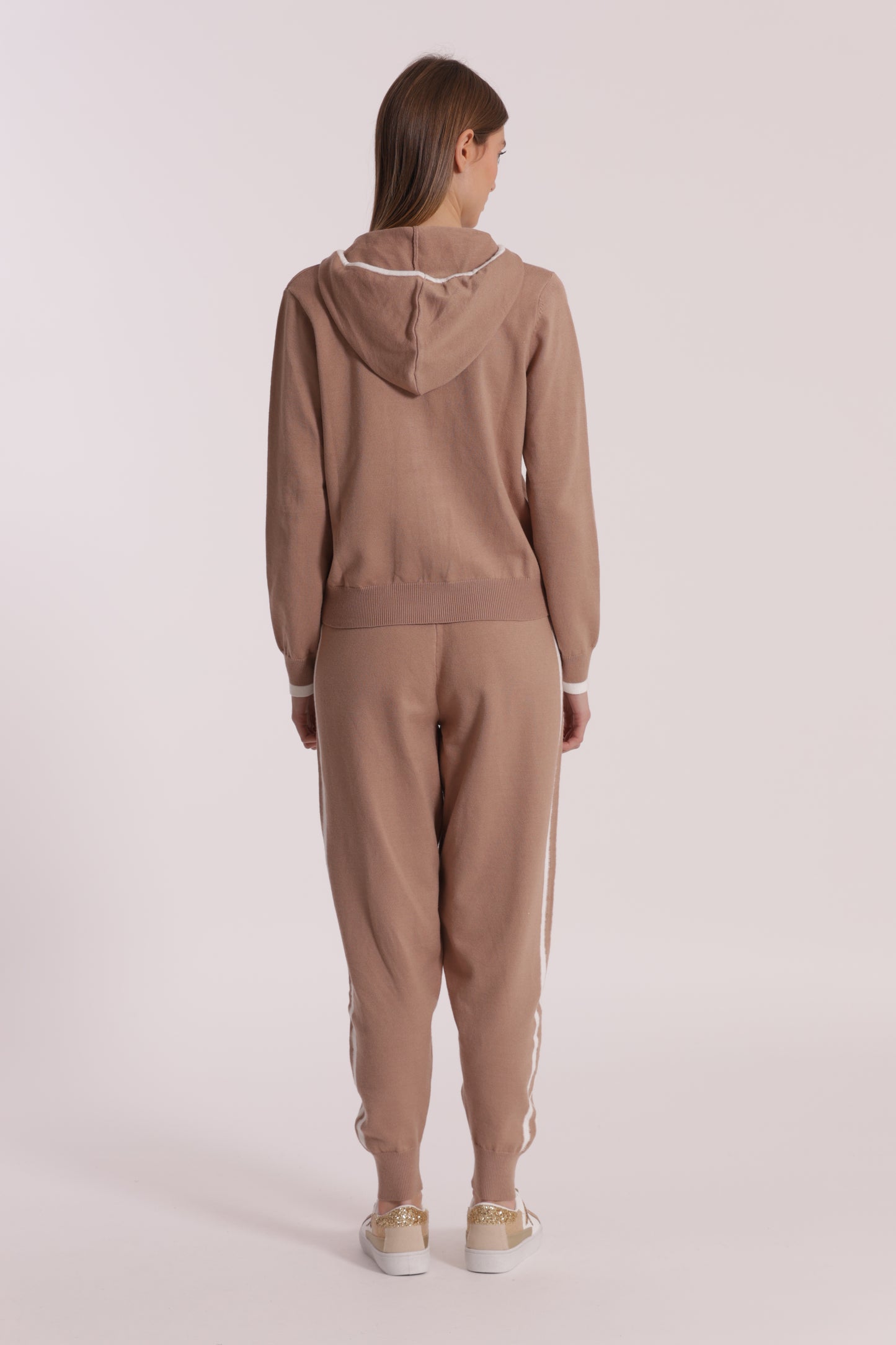PANTALONI IN MAGLIA BICOLOR