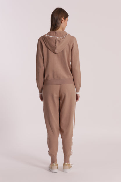 PANTALONI IN MAGLIA BICOLOR