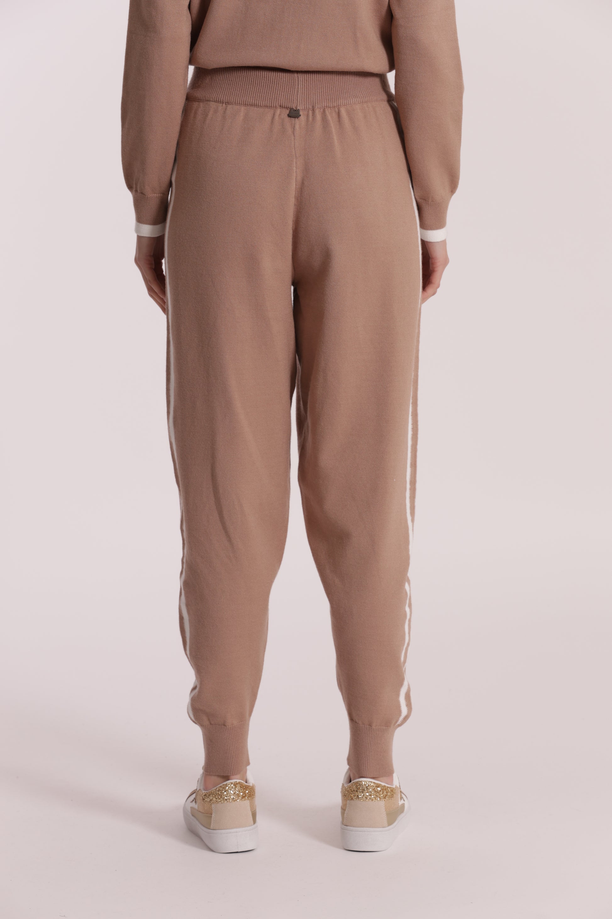 PANTALONI IN MAGLIA BICOLOR
