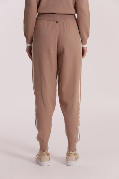 PANTALONI IN MAGLIA BICOLOR