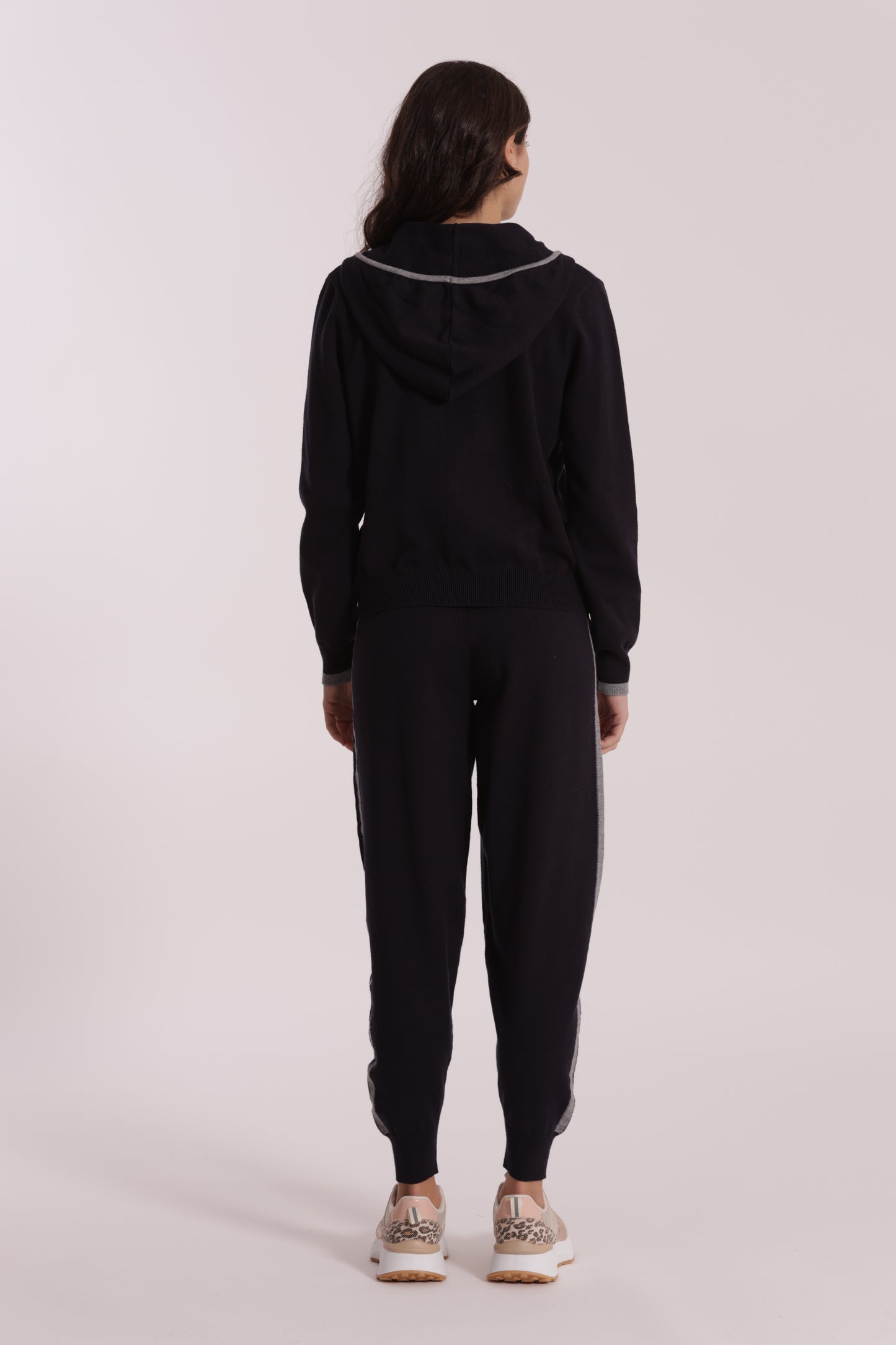 PANTALONI IN MAGLIA BICOLOR