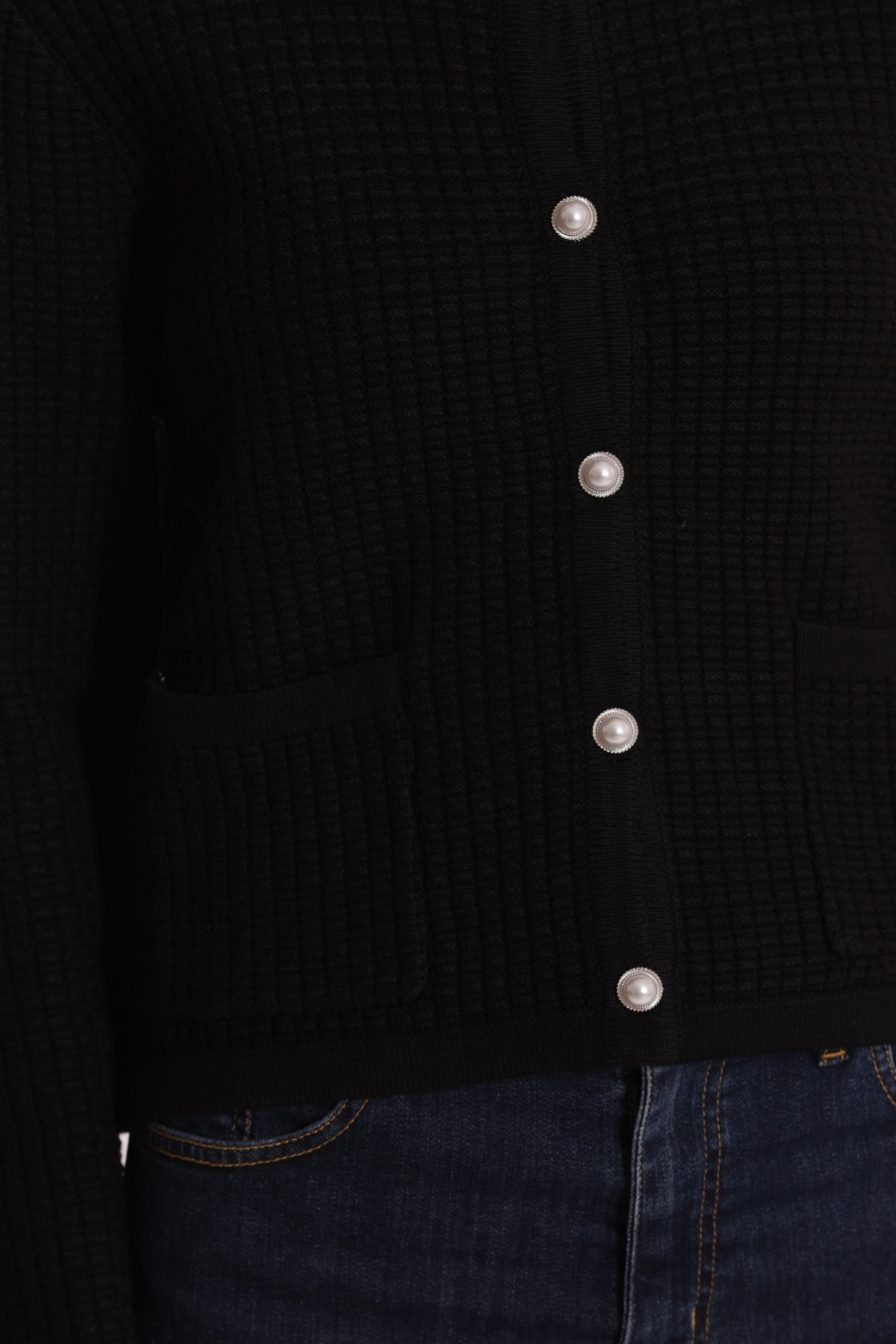 MAGLIA CARDIGAN NIDO D'APE