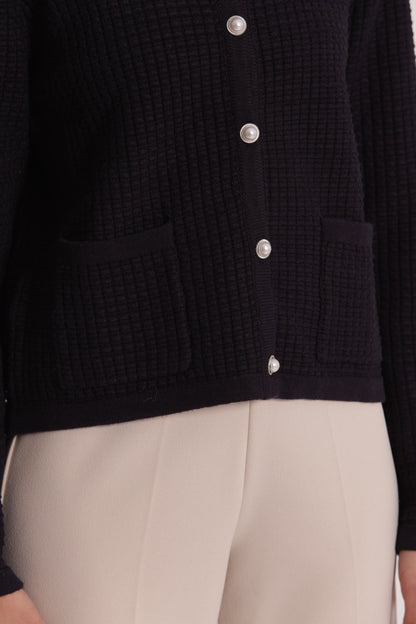 MAGLIA CARDIGAN NIDO D'APE