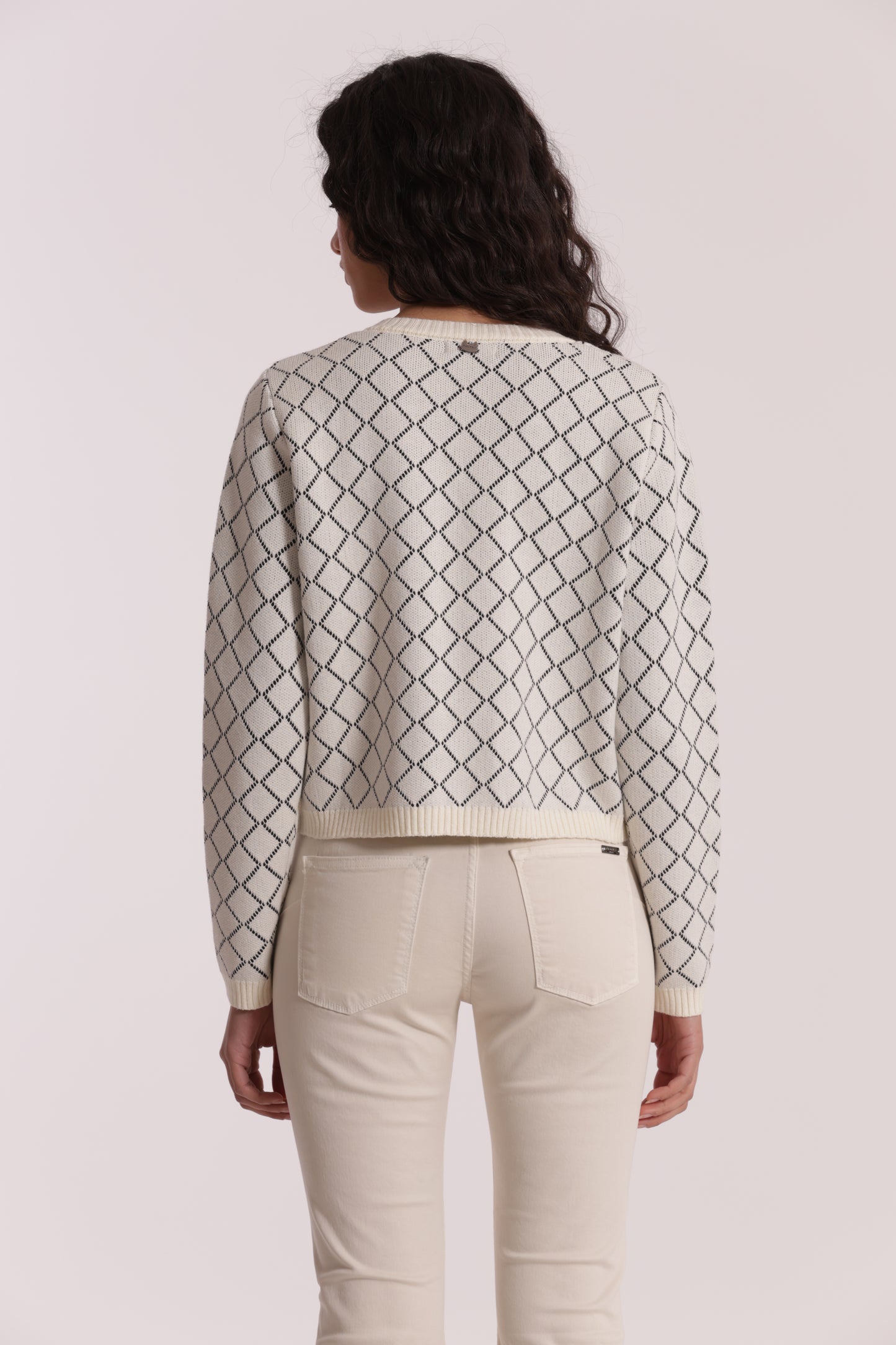 MAGLIA CARDIGAN A ROMBI