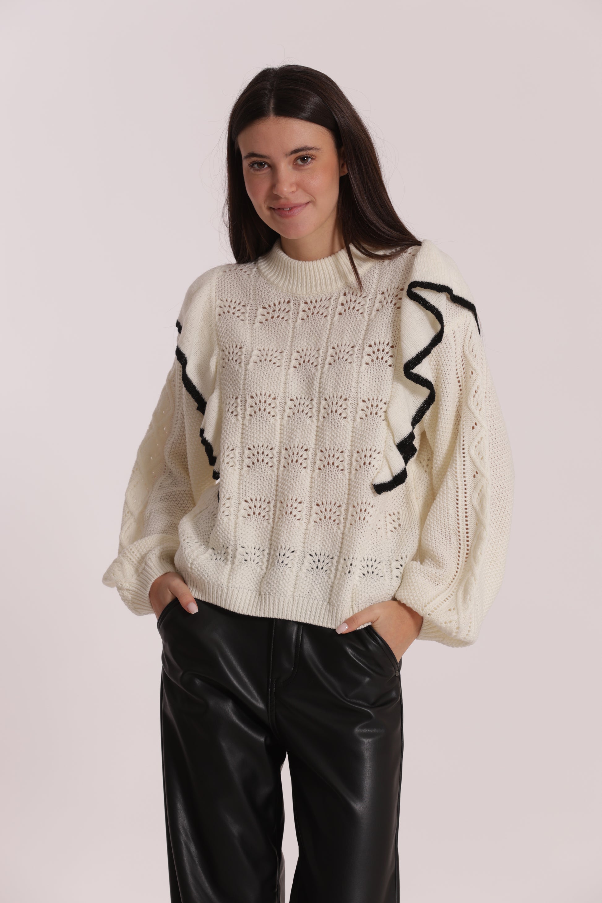 MAGLIA CON ROUGE BICOLOR