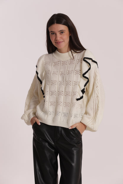 MAGLIA CON ROUGE BICOLOR