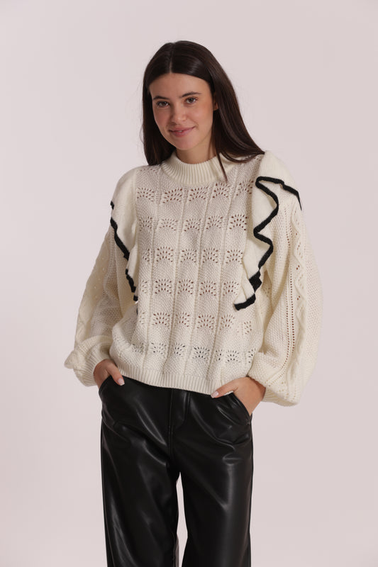 MAGLIA CON ROUGE BICOLOR