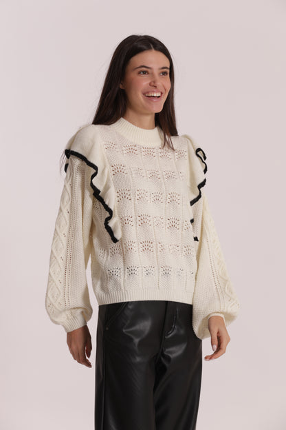 MAGLIA CON ROUGE BICOLOR