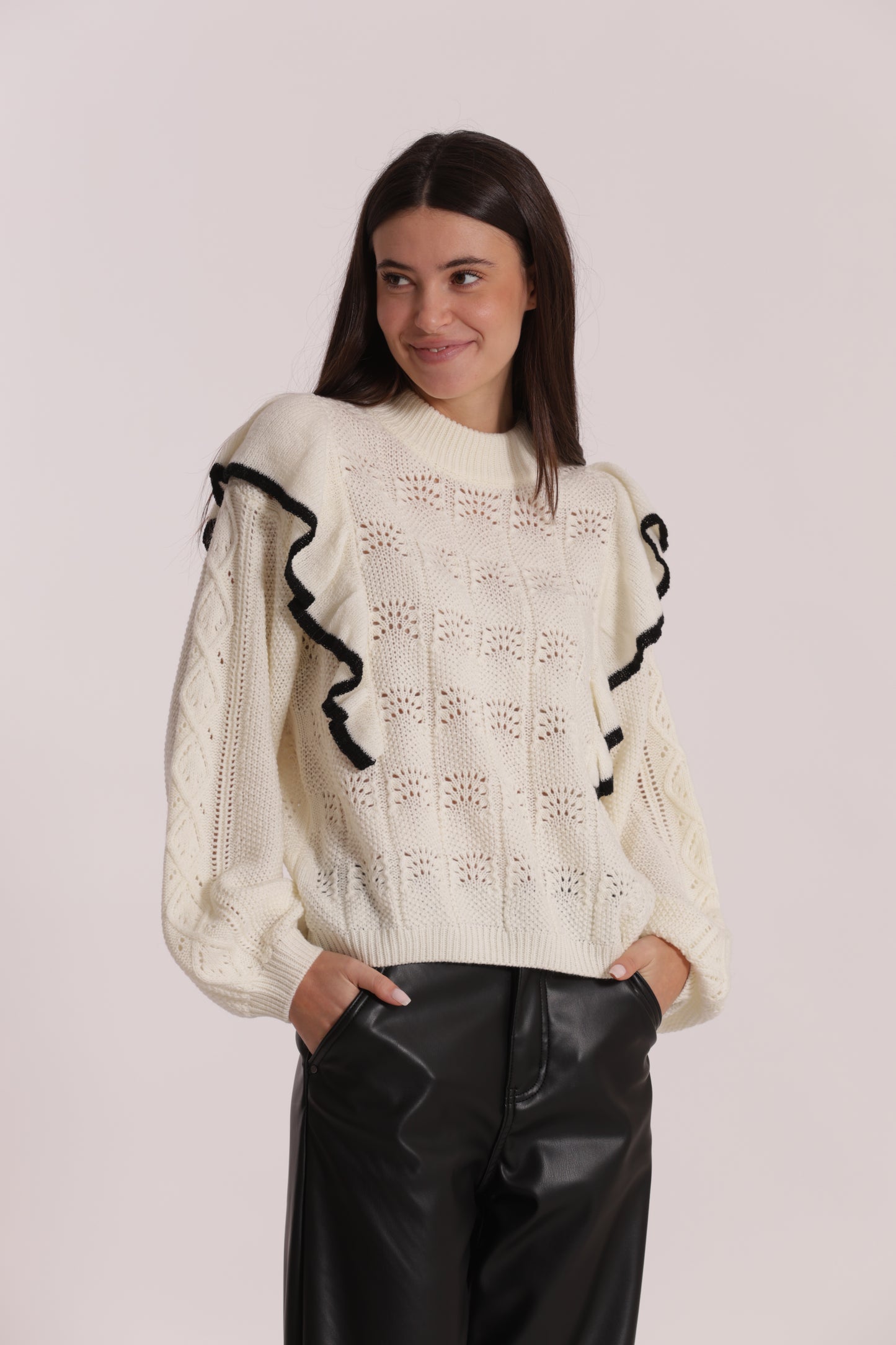 MAGLIA CON ROUGE BICOLOR