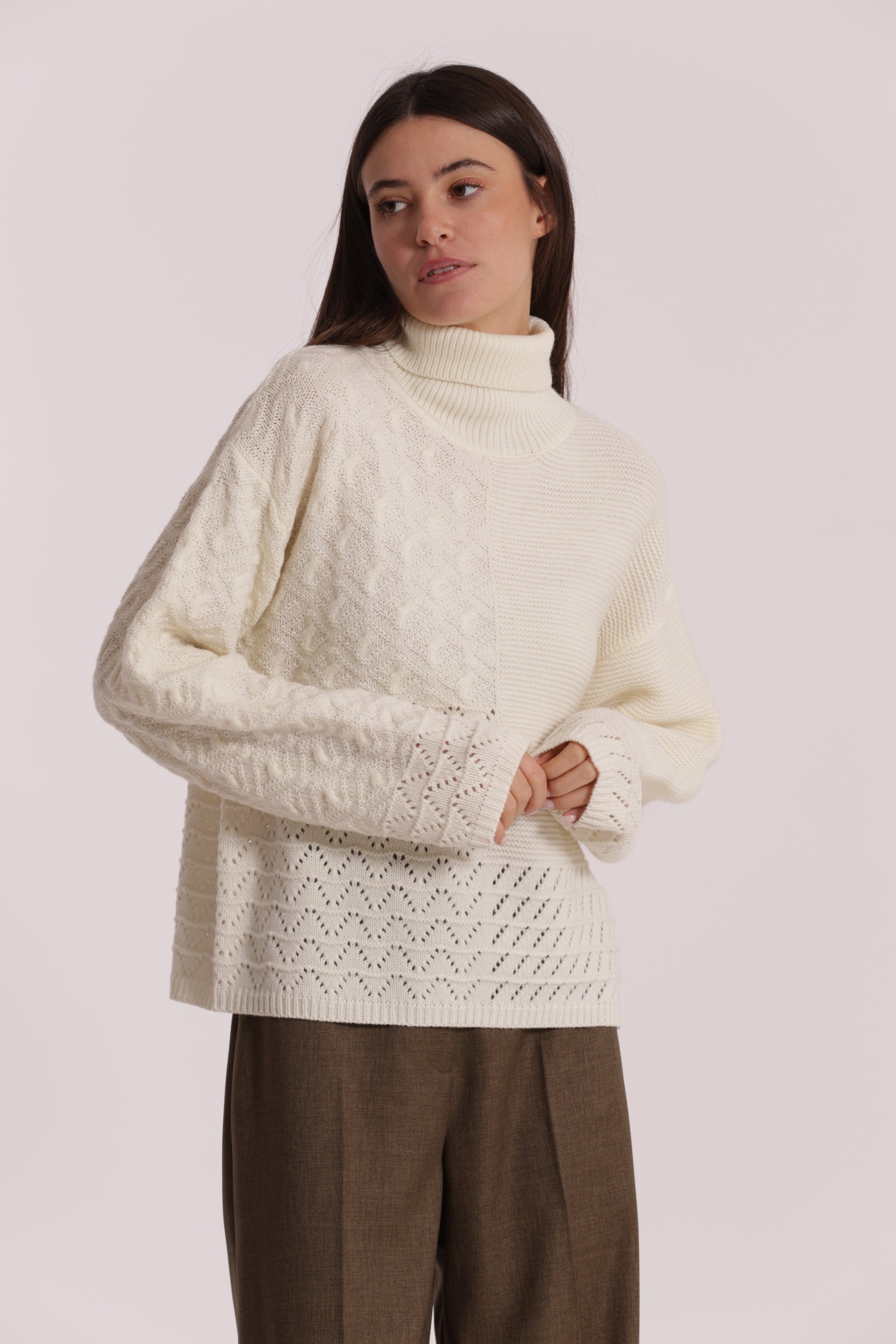 MAGLIA DOLCEVITA LAVORATO