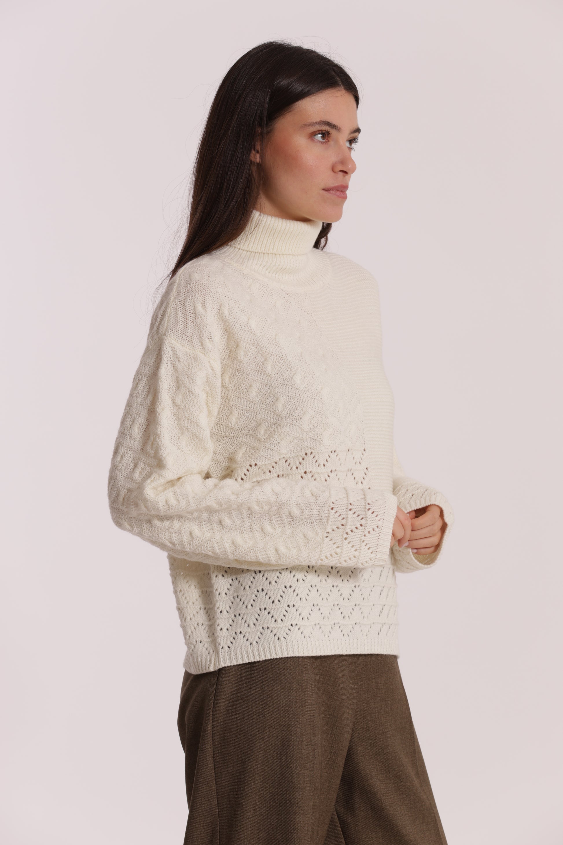 MAGLIA DOLCEVITA LAVORATO