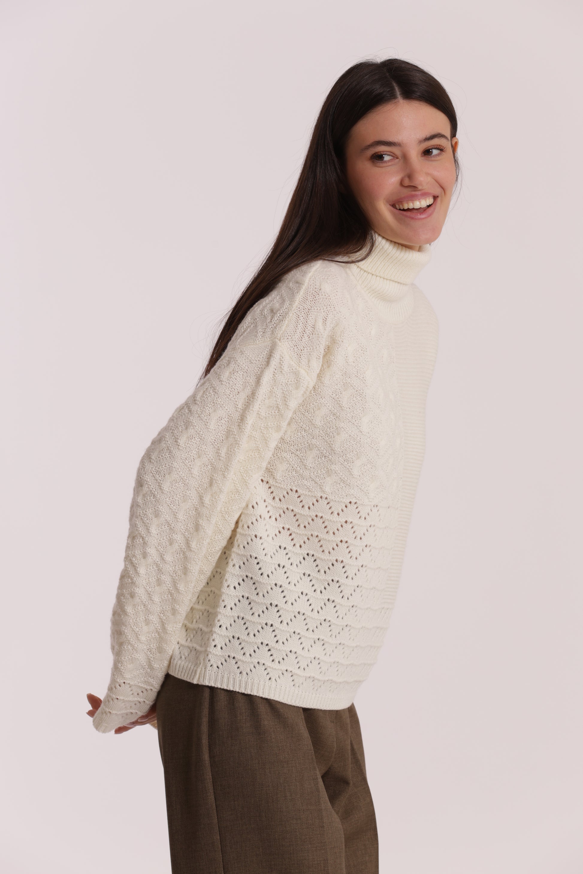 MAGLIA DOLCEVITA LAVORATO