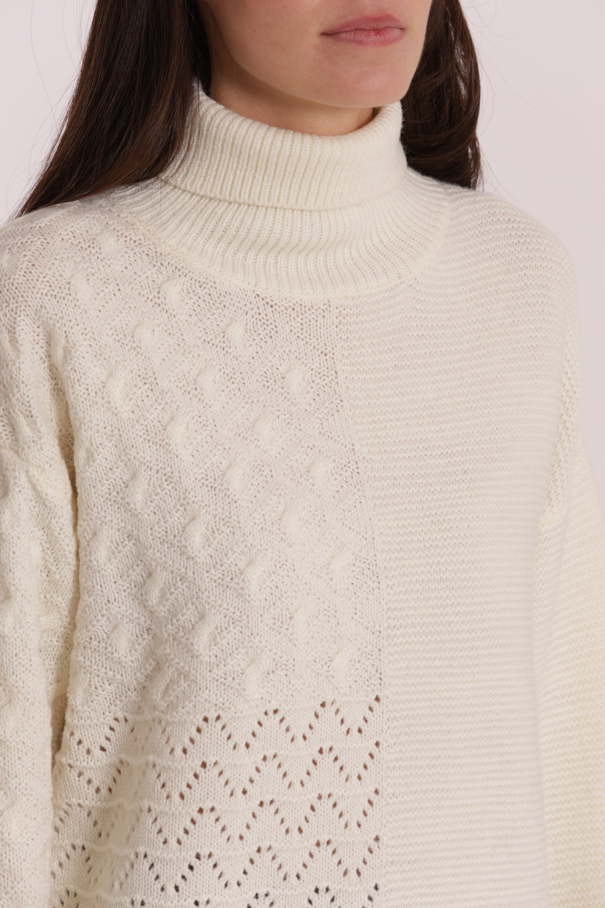 MAGLIA DOLCEVITA LAVORATO