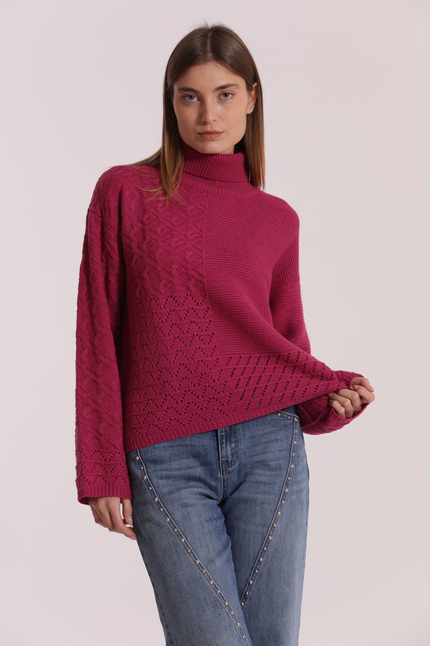 MAGLIA DOLCEVITA LAVORATO