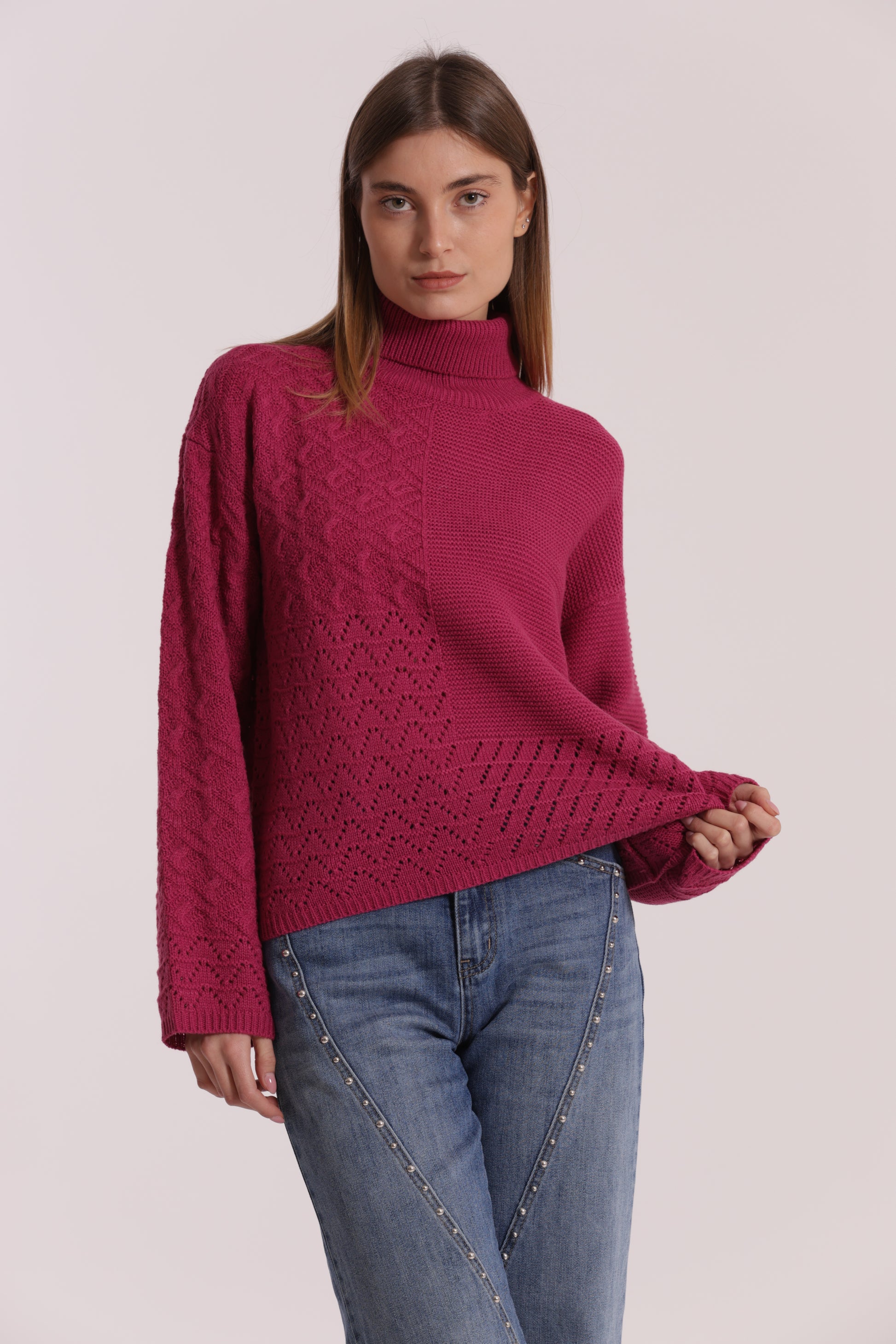 MAGLIA DOLCEVITA LAVORATO