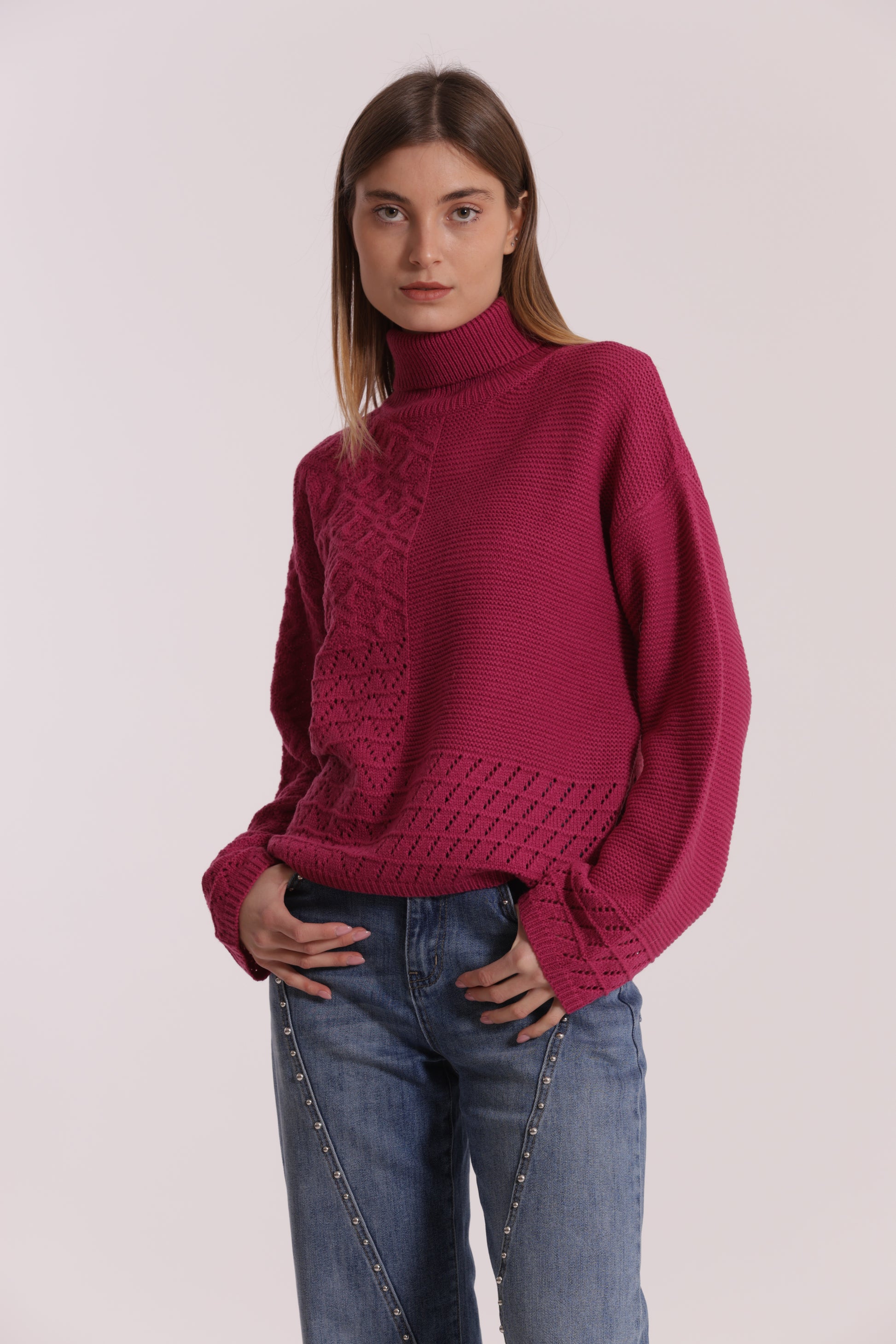 MAGLIA DOLCEVITA LAVORATO