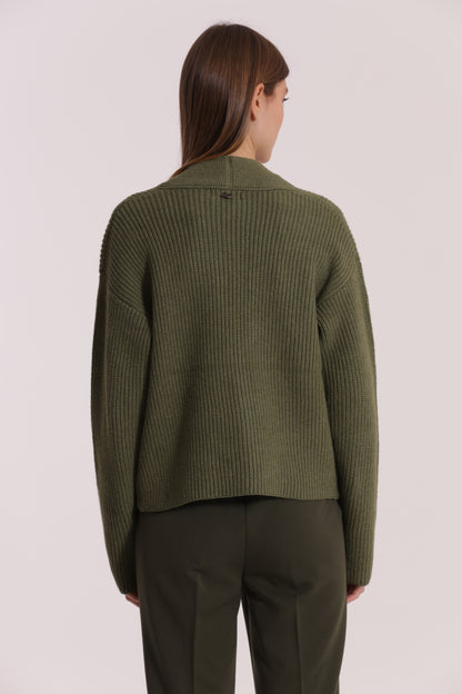 MAGLIA CARDIGAN CON STRASS