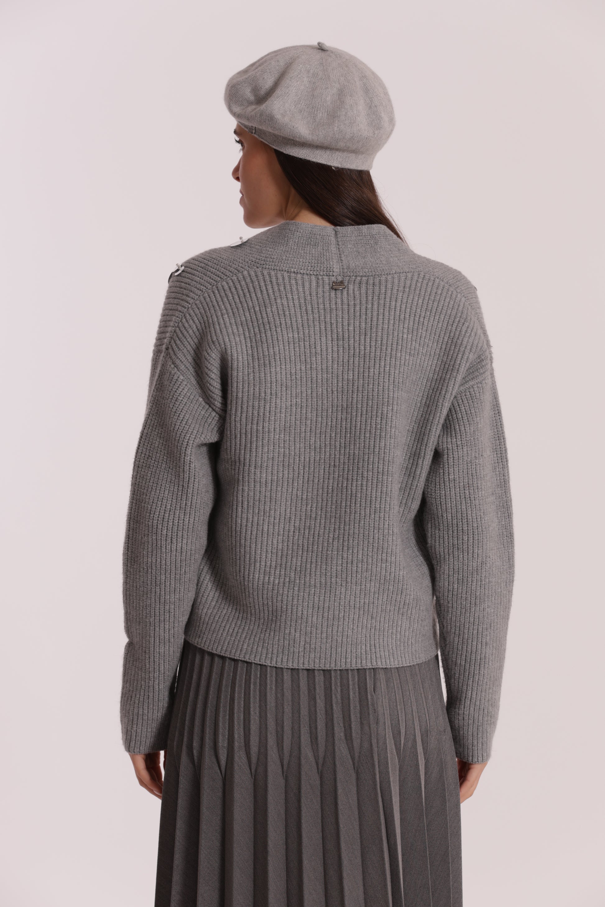 MAGLIA CARDIGAN CON STRASS