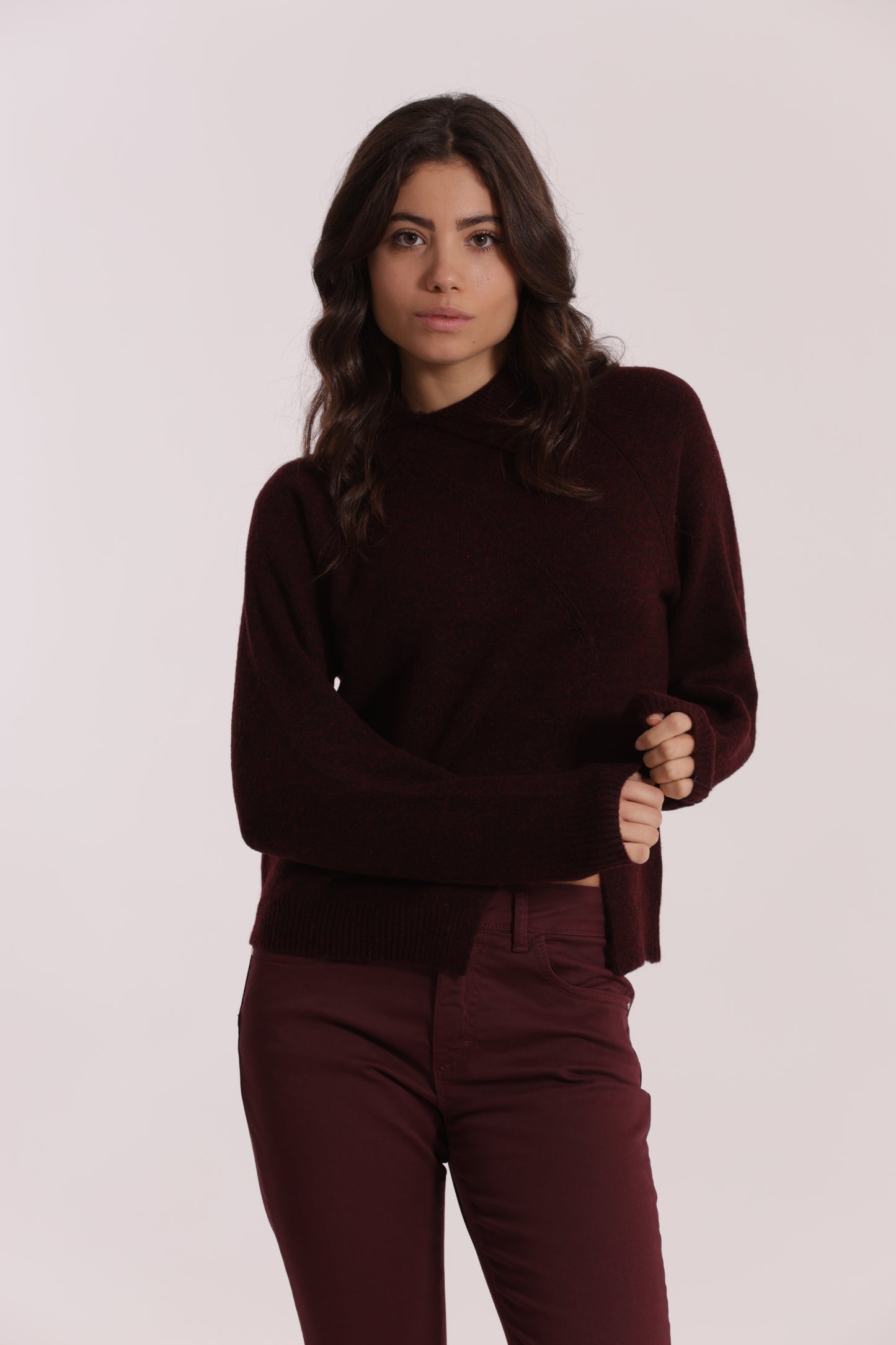 MAGLIA DOLCEVITA CON COLLO PIEGATO