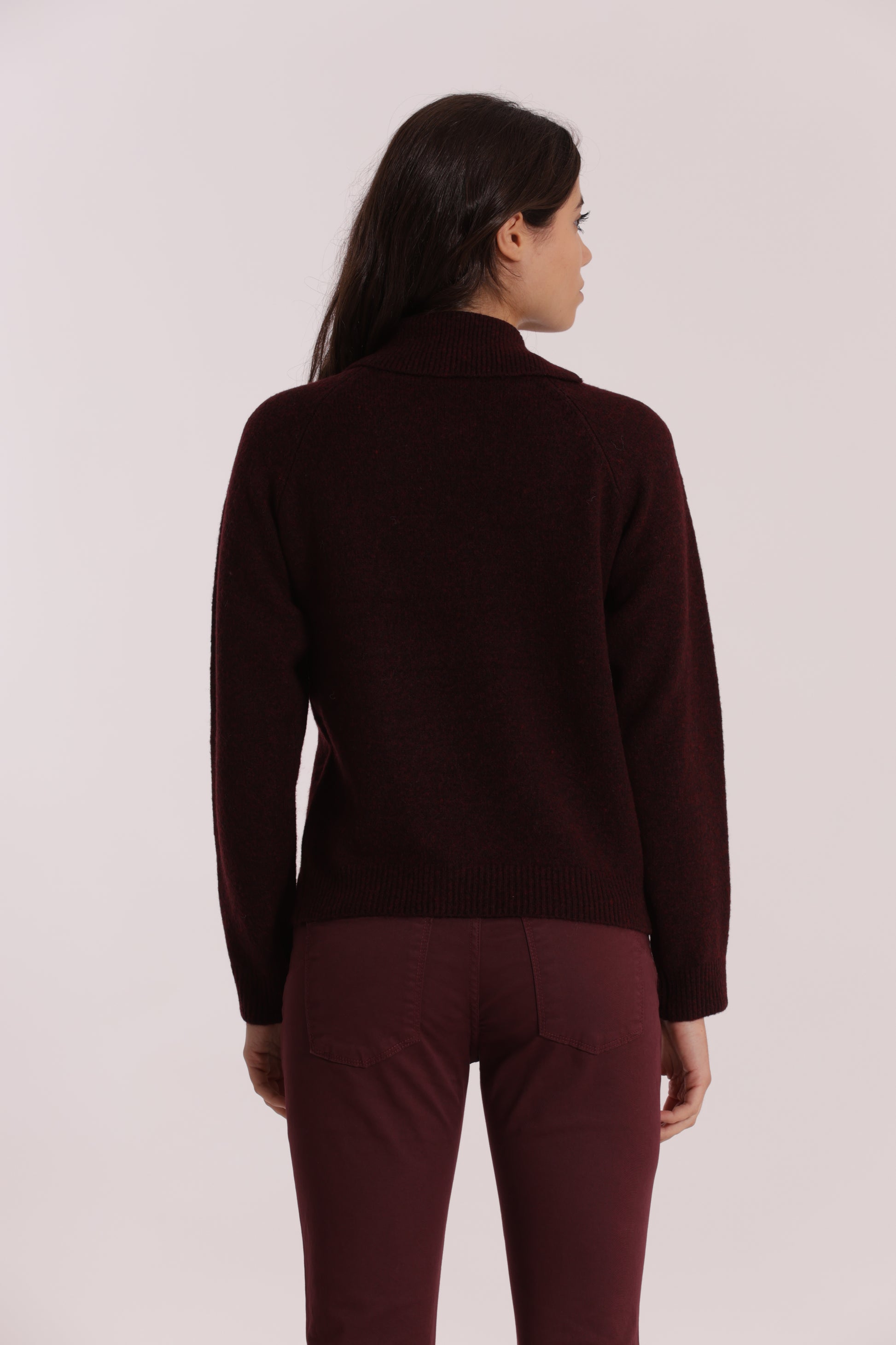 MAGLIA DOLCEVITA CON COLLO PIEGATO