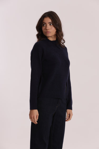 MAGLIA DOLCEVITA CON COLLO PIEGATO