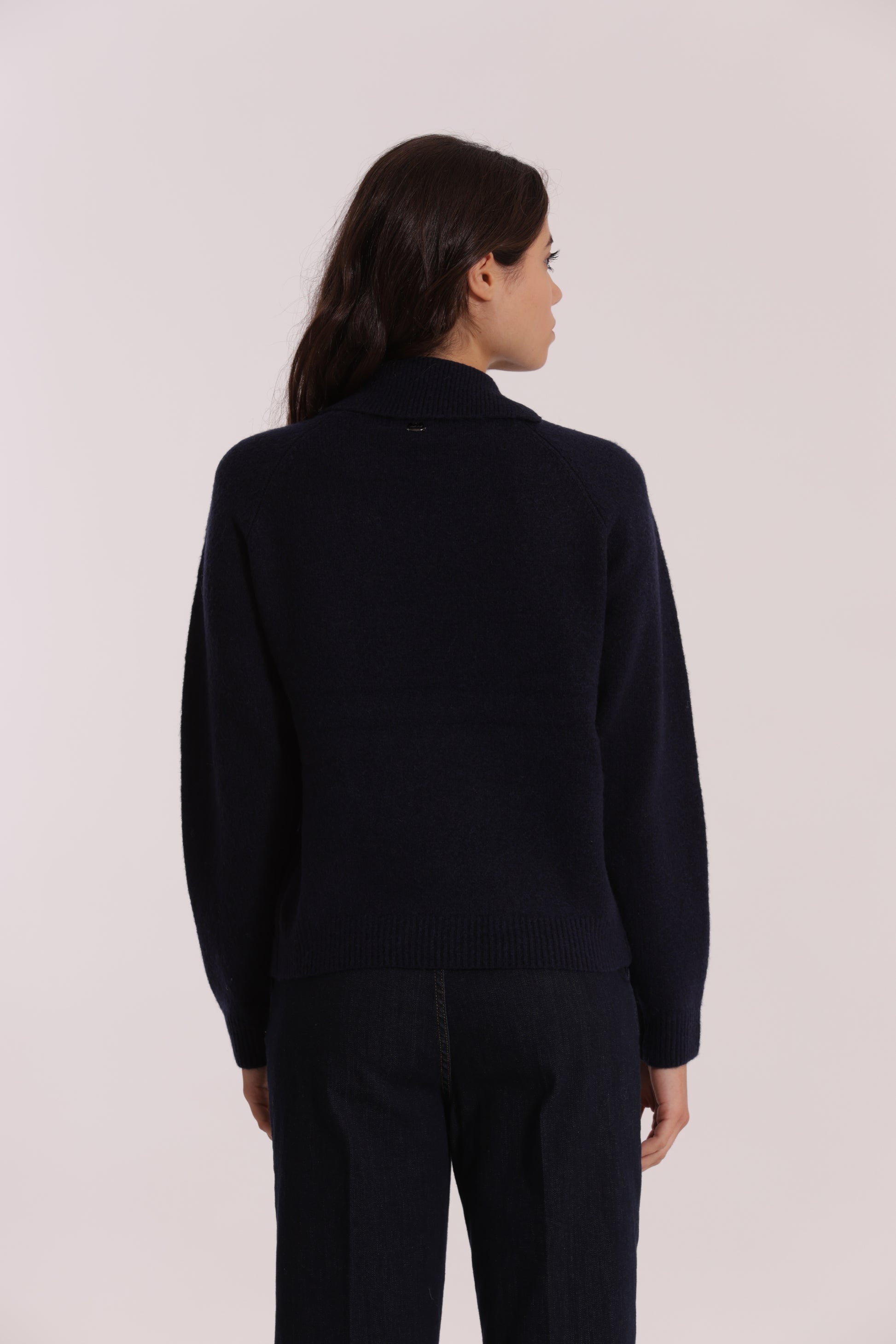 MAGLIA DOLCEVITA CON COLLO PIEGATO