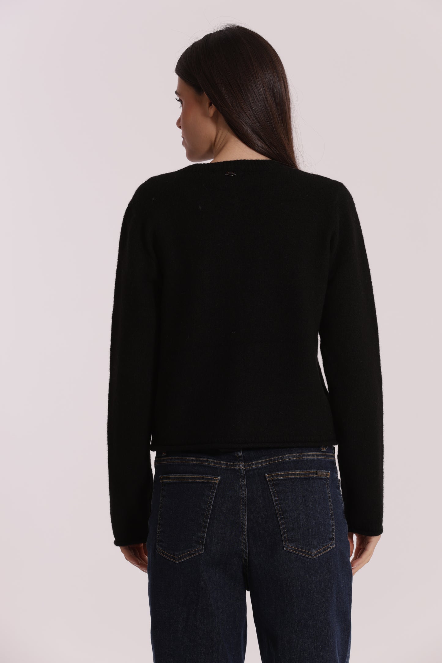 MAGLIA CARDIGAN CON TASCHINO