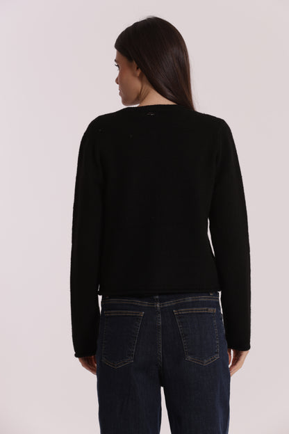 MAGLIA CARDIGAN CON TASCHINO